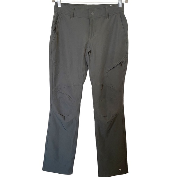 LADIES Columbia Omni-Shade Sun Protection Pants, 8, Gray - Picture 1 of 7
